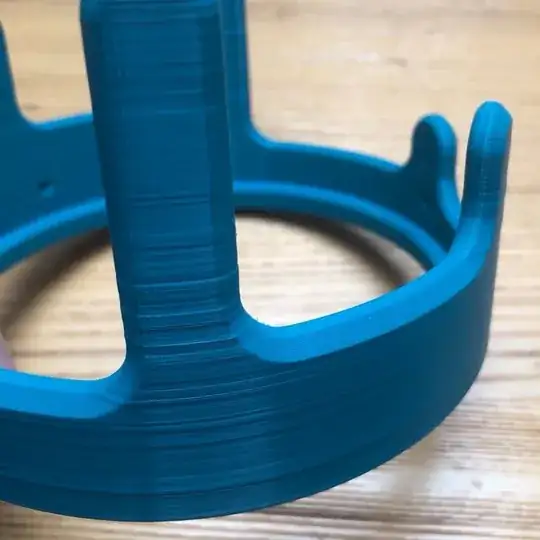 Image showing uneven layers Image showing uneven layers