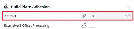 Cura Z-offset setting