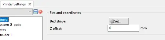 Slic3r print area settings