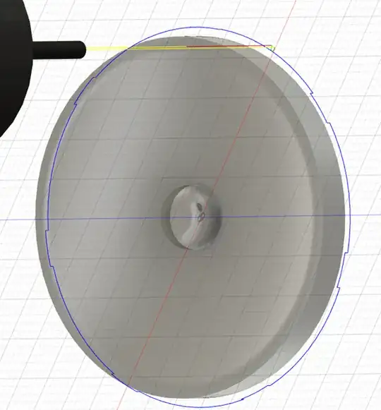Screenshot of Fusion 360 model and route