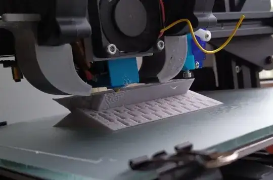 3D printer printing a model with errors