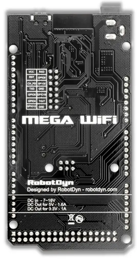 RobotDyn board (rear) RobotDyn board (rear)