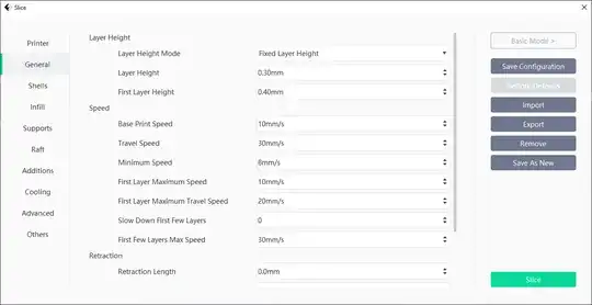 Model Layer Settings Model Layer Settings