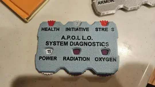 Photo of a printed 3D model with a gray body and embedded black text. There are parts of the lettering missing. Photo of a printed 3D model with a gray body and embedded black text. There are parts of the lettering missing.