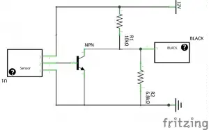 12 V voltage divider