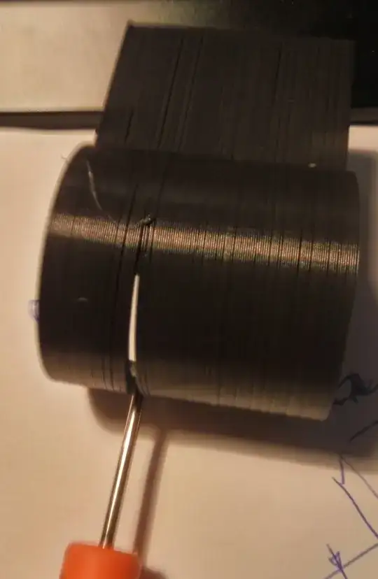 Sorry for the bad quality, I forced a screwdriver in the crack for visibility