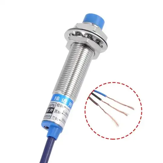 uxcell 4mm Inductive Proximity Approach Sensor Switch Detector NPN NO DC 6-36V 300mA 3-Wire LJ12A3-4-Z/BX