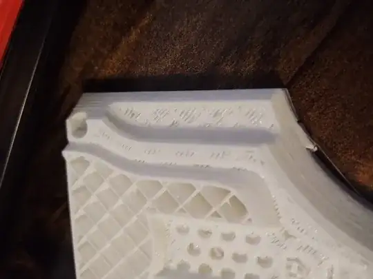 Closeup of failed print Closeup of failed print