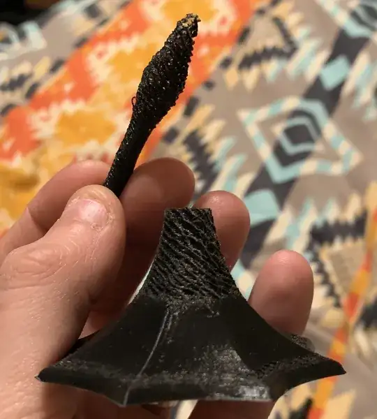 printed fine at base then randomly happened