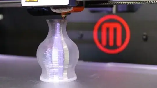 Sample of FDM with high diffusion of light