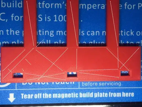 Unwanted filament trails and infill lines parallel to white lines