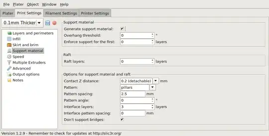 Slic3r print settings