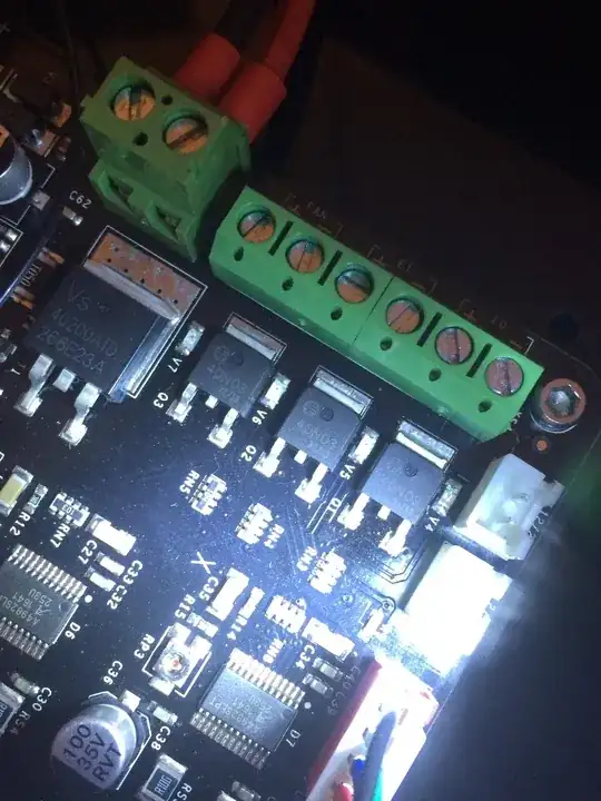 Damaged transistor associated with E0 (3rd one on the right) Damaged transistor associated with E0 (3rd one on the right)