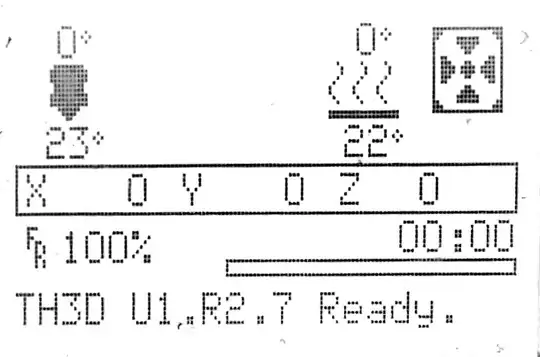 Photo of the Ender-2 display showing the firmware as TH3D U1.R2.7 Photo of the Ender-2 display showing the firmware as TH3D U1.R2.7