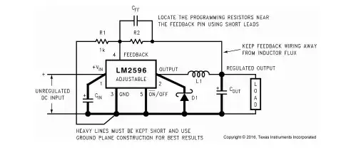 LM2596 Wiring