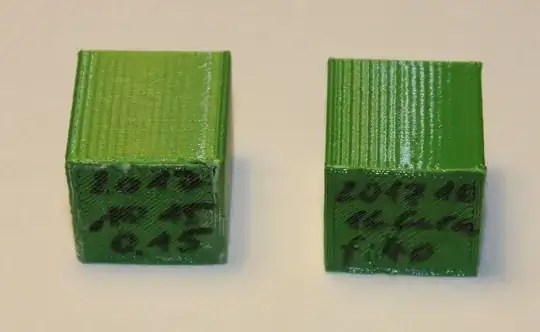 Left: Slic3er, right: Ultimaker Cura