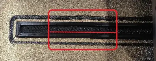 highlightet area on first layer