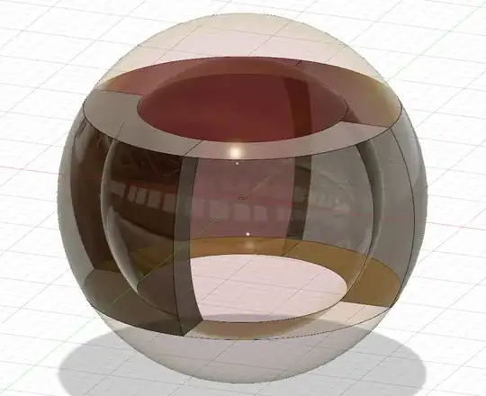 A simple sphere, cut off top and bottom, then quartered