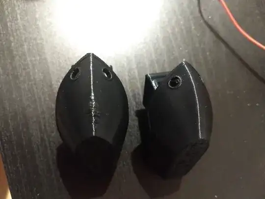 Benchy objects showing printing artefact Benchy objects showing printing artefact