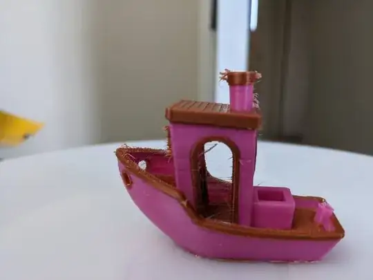 Another dual colour Benchy with printing errors Another dual-colour Benchy with printing errors
