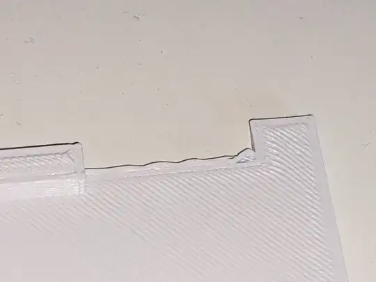 Warped wall close up