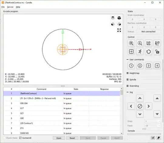 Screenshot of Candle software