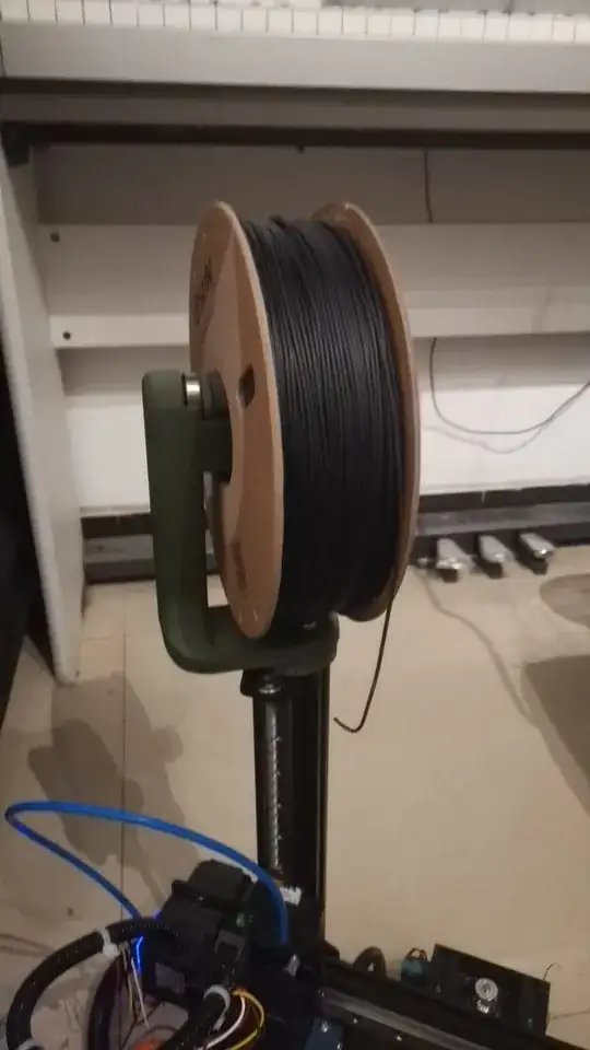 Top mount for the filament spool Top mount for the filament spool