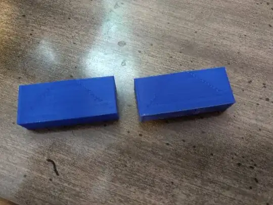 Photo of test prints lying down