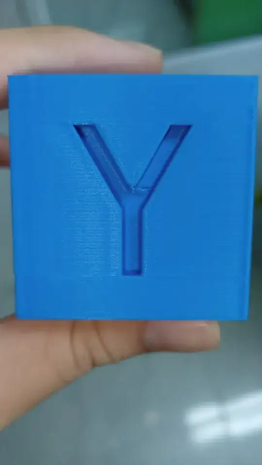 calibrate cube 40mm y side