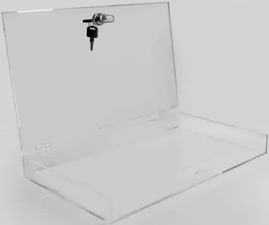 Locking acrylic display case