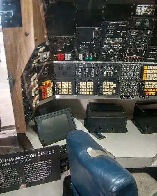 Comm station aboard Air Force One