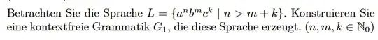 {a^n b^m c^k | n > m + k}