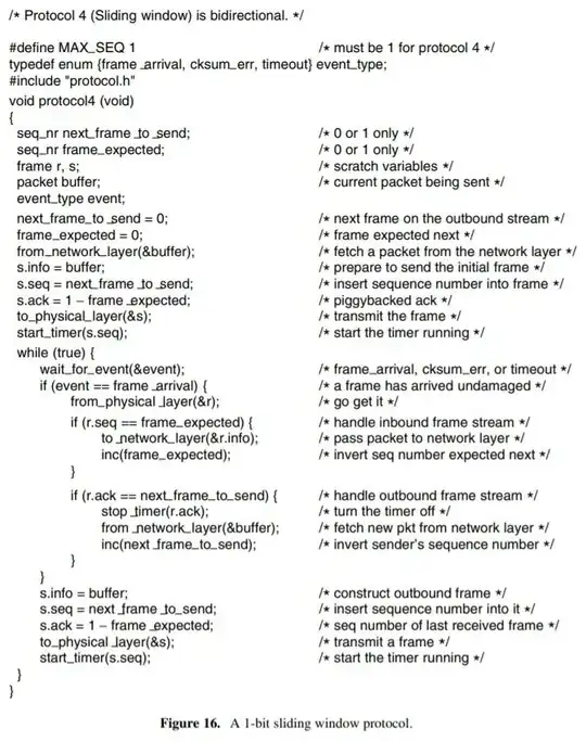 One-bit sliding protocol