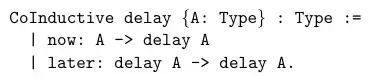 Capreatta's coinductive delay monad