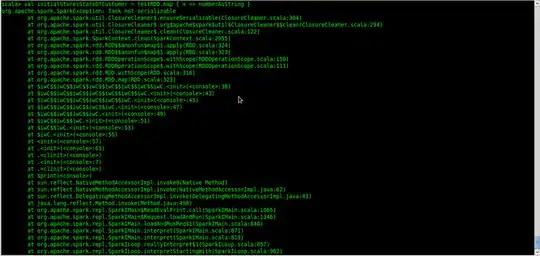 Error on spark-shell