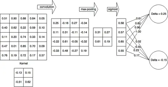 network after forward pass