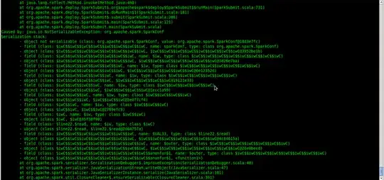 Error on spark-shell