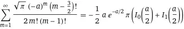 First integral, summation, b=0