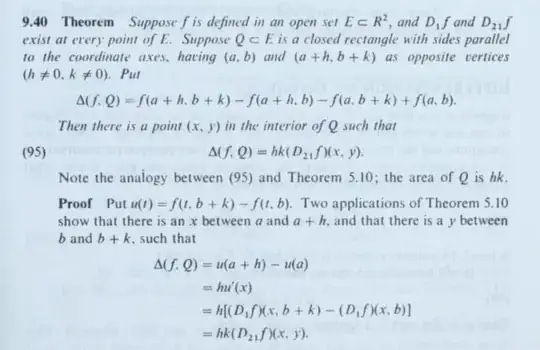 excerpt of PMA Rudin theorem 9.40, generalization of Mean Value Theorem