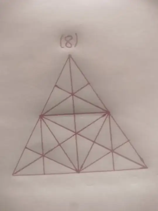 How many triangles on each side of Triangle.
