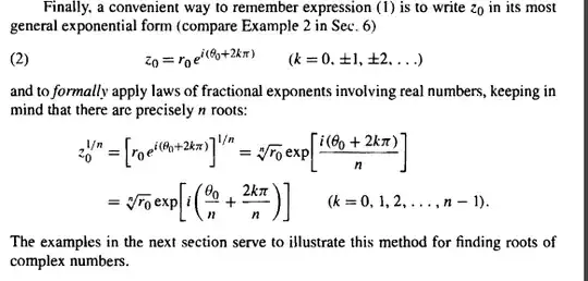 The $z^{1/n}$definition