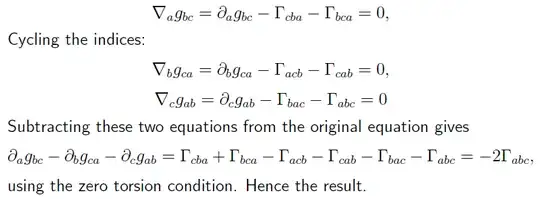 Levi-Civita connection solution