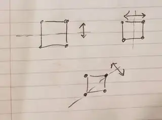 three flippies in a square