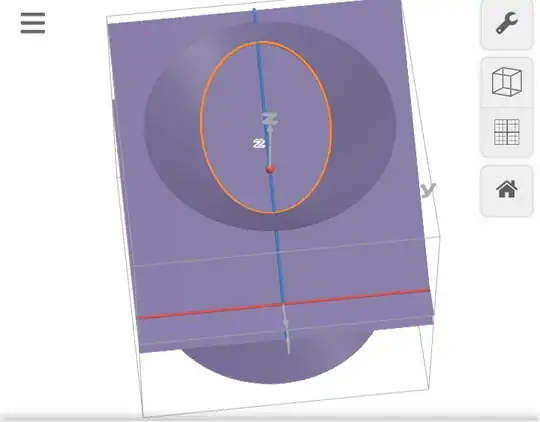 Focus point as the point where axis of conic and plane intersect