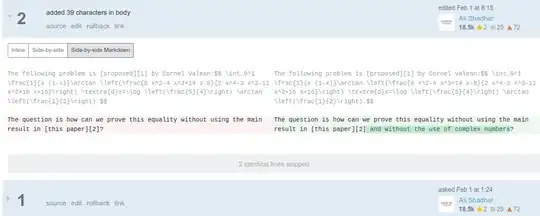 Some differences between revisions