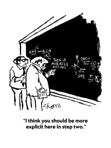 You should be more explicit here in step two