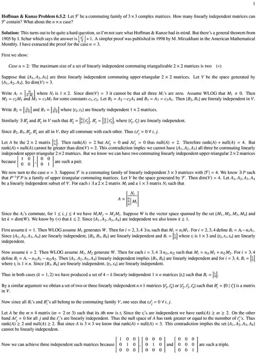 Hoffman and Kunze Exercise 6.5.2