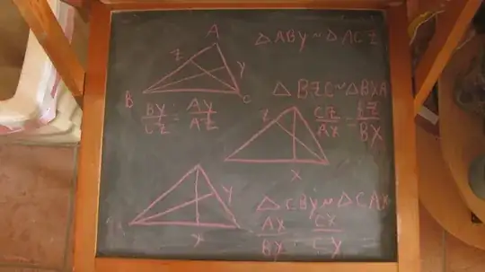 Ceva's Theorem applied to altitudes
