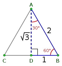 30-60-90 right triangle