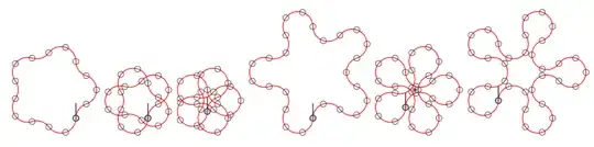 (i,j)-paths of a 5-robot.